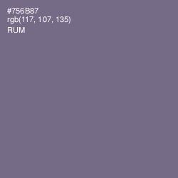 #756B87 - Rum Color Image