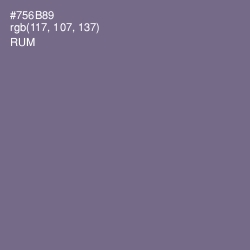 #756B89 - Rum Color Image