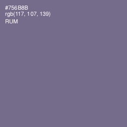 #756B8B - Rum Color Image