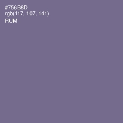 #756B8D - Rum Color Image