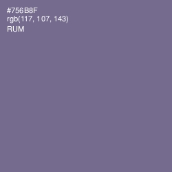 #756B8F - Rum Color Image