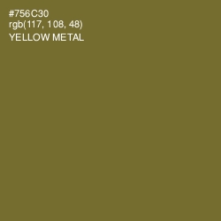 #756C30 - Yellow Metal Color Image