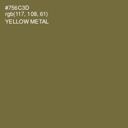 #756C3D - Yellow Metal Color Image