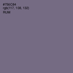 #756C84 - Rum Color Image