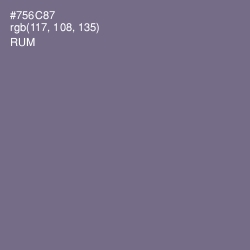 #756C87 - Rum Color Image