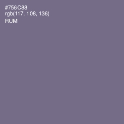 #756C88 - Rum Color Image