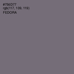 #756D77 - Fedora Color Image