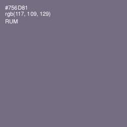 #756D81 - Rum Color Image