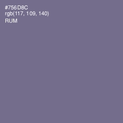 #756D8C - Rum Color Image