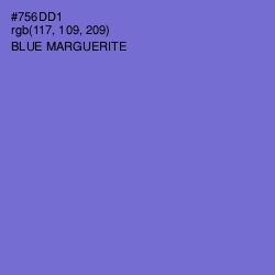 #756DD1 - Blue Marguerite Color Image