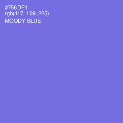 #756DE1 - Moody Blue Color Image