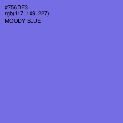 #756DE3 - Moody Blue Color Image