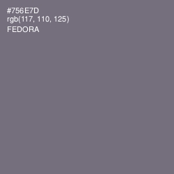 #756E7D - Fedora Color Image