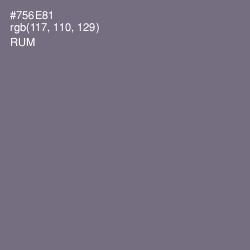 #756E81 - Rum Color Image