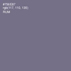 #756E87 - Rum Color Image