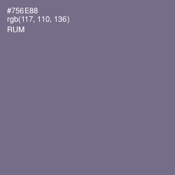 #756E88 - Rum Color Image
