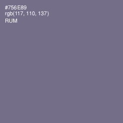 #756E89 - Rum Color Image