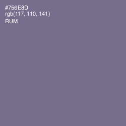 #756E8D - Rum Color Image