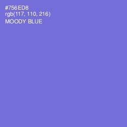 #756ED8 - Moody Blue Color Image