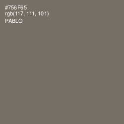 #756F65 - Pablo Color Image