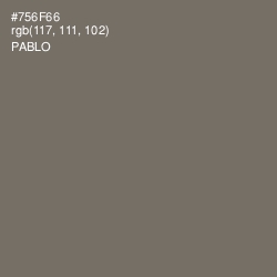 #756F66 - Pablo Color Image
