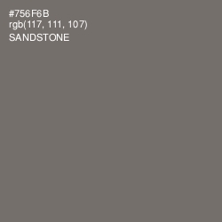 #756F6B - Sandstone Color Image