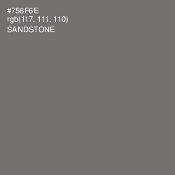 #756F6E - Sandstone Color Image