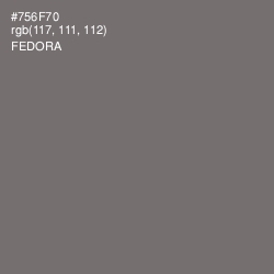 #756F70 - Fedora Color Image