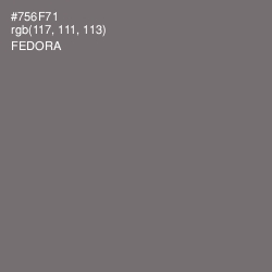 #756F71 - Fedora Color Image