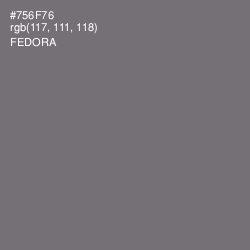 #756F76 - Fedora Color Image