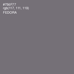 #756F77 - Fedora Color Image