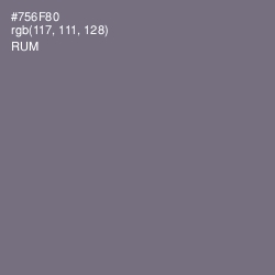 #756F80 - Rum Color Image