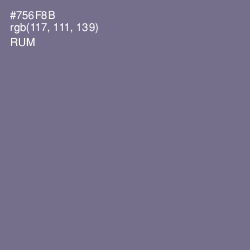 #756F8B - Rum Color Image