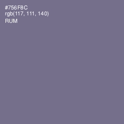 #756F8C - Rum Color Image