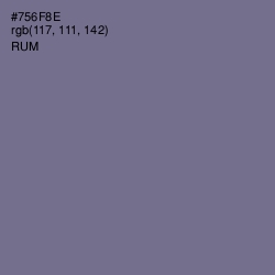 #756F8E - Rum Color Image