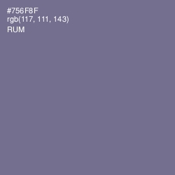 #756F8F - Rum Color Image