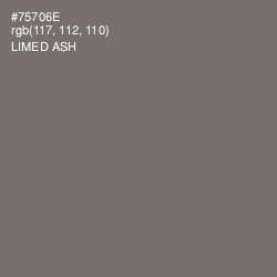 #75706E - Limed Ash Color Image
