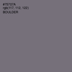 #75707A - Boulder Color Image