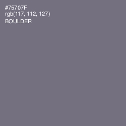 #75707F - Boulder Color Image