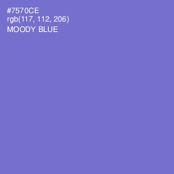 #7570CE - Moody Blue Color Image
