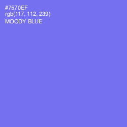 #7570EF - Moody Blue Color Image