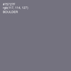 #75727F - Boulder Color Image