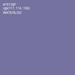 #75729F - Waterloo  Color Image