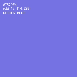 #7572E4 - Moody Blue Color Image