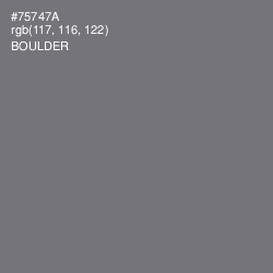 #75747A - Boulder Color Image