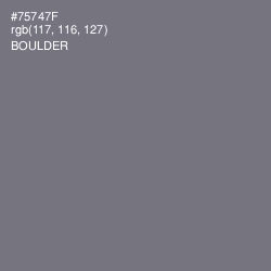 #75747F - Boulder Color Image