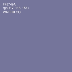 #75749A - Waterloo  Color Image