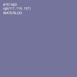 #75749D - Waterloo  Color Image