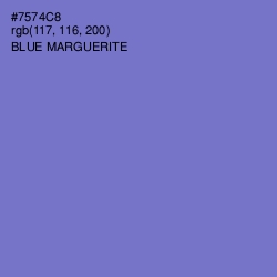 #7574C8 - Blue Marguerite Color Image