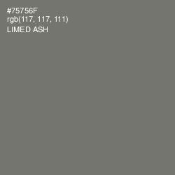 #75756F - Limed Ash Color Image